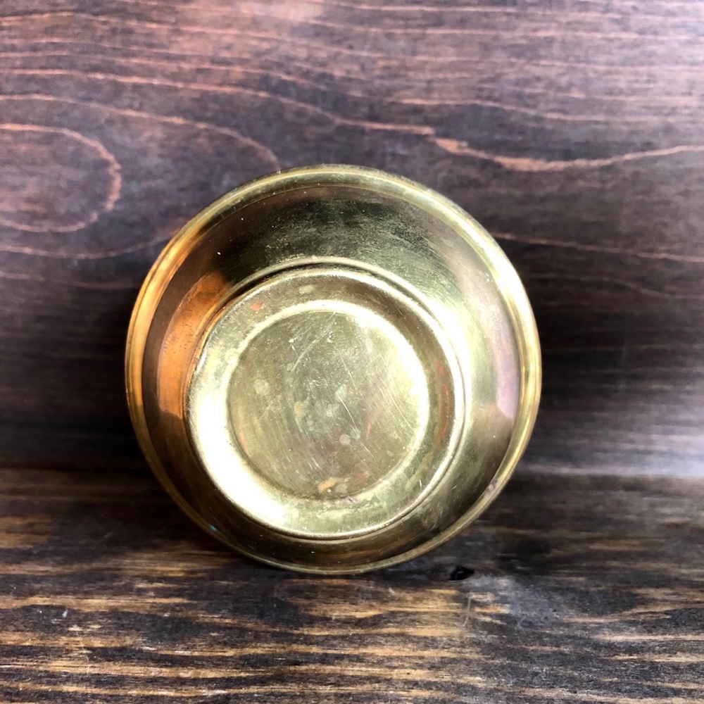 Small Vintage Brass Vase - Picture 3 of 5